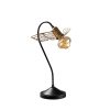Elegant Table Lamp, Black & Gold, 20 x 20 cm, Height 45 cm | Metal Body, E27 Socket, Max 40W, 200 cm Cable | Glamorous Design for Modern Spaces