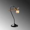 Elegant Table Lamp, Black & Gold, 20 x 20 cm, Height 45 cm | Metal Body, E27 Socket, Max 40W, 200 cm Cable | Glamorous Design for Modern Spaces