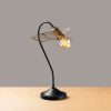 Elegant Table Lamp, Black & Gold, 20 x 20 cm, Height 45 cm | Metal Body, E27 Socket, Max 40W, 200 cm Cable | Glamorous Design for Modern Spaces