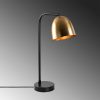 Modern Table Lamp with Metal Body, Black & Vintage Finish, 52 cm Height | E27 Socket, 40W Max, 250 cm Cable | Stylish Lighting for Glam & Scandinavian Decor