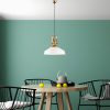 Elegant White Chandelier, Metal Body, Ø41 cm, Adjustable Height 45-130 cm, E27 Socket, Modern Design for Home & Office, IP20 Rated