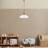 Elegant White Chandelier, Metal Body, Ø41 cm, Adjustable Height 45-130 cm, E27 Socket, Modern Design for Home & Office, IP20 Rated