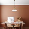 Elegant White Chandelier, Metal Body, Ø41 cm, Adjustable Height 45-130 cm, E27 Socket, Modern Design for Home & Office, IP20 Rated