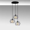 Industrial Chandelier, Black Metal, 54 cm Diameter, Adjustable Height 30-120 cm, 3 x E27 Max 40W, Stylish Lighting for Modern Spaces