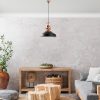 Elegant Black Chandelier, Metal Body, Ø41 cm, Adjustable Height 45-130 cm, E27 Socket, Modern Design for Home & Office, Stylish Lighting Solution