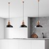 Elegant Black Chandelier, Metal Body, Ø41 cm, Adjustable Height 45-130 cm, E27 Socket, Modern Design for Home & Office, Stylish Lighting Solution
