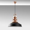 Elegant Black Chandelier, Metal Body, Ø41 cm, Adjustable Height 45-130 cm, E27 Socket, Modern Design for Home & Office, Stylish Lighting Solution