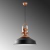 Elegant Black Chandelier, Metal Body, Ø41 cm, Adjustable Height 45-130 cm, E27 Socket, Modern Design for Home & Office, Stylish Lighting Solution