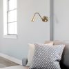 Vintage Copper Wall Lamp, Adjustable Height, 8 x 38 cm | Metal Body, IP20, 2700K 1W Socket | Modern Scandinavian Design for Elegant Home Decor