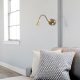 Vintage Copper Wall Lamp, Adjustable Height, 8 x 38 cm | Metal Body, IP20, 2700K 1W Socket | Modern Scandinavian Design for Elegant Home Decor