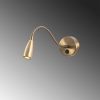 Vintage Copper Wall Lamp, Adjustable Height, 8 x 38 cm | Metal Body, IP20, 2700K 1W Socket | Modern Scandinavian Design for Elegant Home Decor