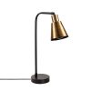 Modern Table Lamp, Black & Vintage, 28 x 17 cm, Height: 52 cm | Metal Body, 200 cm Cable, IP20 | Glam & Scandinavian Design for Home & Hotel