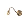 Vintage Copper Wall Lamp, Adjustable Height, 8 x 38 cm | Metal Body, IP20, 2700K 1W Socket | Modern Scandinavian Design for Elegant Home Decor