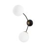 Modern Wall Lamp with Metal Body & Glass Cap, 15 x 41 cm, Height 51 cm | E27 Socket, IP20, Black & White | Perfect for Scandinavian & Hotel Decor