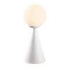 Scandinavian Style Table Lamp, White Metal Body, 43 cm Height, 19 x 19 cm Base, E27 Socket, 40W Max, 200 cm Cable | Elegant & Minimalist Design