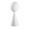 Scandinavian Style Table Lamp, White Metal Body, 43 cm Height, 19 x 19 cm Base, E27 Socket, 40W Max, 200 cm Cable | Elegant & Minimalist Design