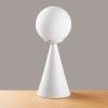Scandinavian Style Table Lamp, White Metal Body, 43 cm Height, 19 x 19 cm Base, E27 Socket, 40W Max, 200 cm Cable | Elegant & Minimalist Design