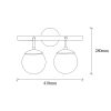 Industrial Wall Lamp, Black Metal Body, 41 x 20 cm, Height: 28 cm, 2 x E27 Max 40W, IP20 | Stylish & Functional Lighting for Modern Spaces