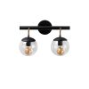 Industrial Wall Lamp, Black Metal Body, 41 x 20 cm, Height: 28 cm, 2 x E27 Max 40W, IP20 | Stylish & Functional Lighting for Modern Spaces