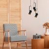 Industrial Black Chandelier, Metal Body, 40 x 40 cm, Height 126 cm, Adjustable, 3 x E27 Max 40W, IP20 | Perfect for Modern Home Decor & Lighting