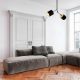 Modern Industrial Chandelier, Black Metal Body, 100 x 100 cm, Height: 107 cm, 2 x E27 Max 40W, Stylish Scandinavian Design for Home & Office