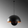 Modern Industrial Chandelier, Black Metal Body, 60 x 60 cm, Height 101 cm | E27 Socket, Max 40W | Stylish Lighting for Scandinavian & Novelty Decor