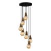 Elegant Vintage Chandelier, Metal Body, 50 x 50 cm, Adjustable Height 24-104 cm, 7 x E27 Max 40W, IP20 | Glamorous Lighting for Modern Spaces