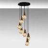 Elegant Vintage Chandelier, Metal Body, 50 x 50 cm, Adjustable Height 24-104 cm, 7 x E27 Max 40W, IP20 | Glamorous Lighting for Modern Spaces