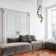 Industrial Chandelier, Black Metal Body, 50 x 50 cm, Adjustable Height 24-104 cm, 7 x E27 Max 40W, IP20 | Modern Plain Design for Home & Office