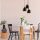 Opviq, 584TTM1401, Modern Industrial Chandelier, Black Metal Body, 46 x 46 cm, Height 124 cm, Adjustable, 3 x E27 Max 40W | Stylish Lighting for Home & Office