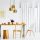 Elegant Gold Chandelier, 46 x 46 cm, Height 124 cm | Adjustable, Metal Body, 3 x E27 Max 40W | Modern Glam Design for Stylish Interiors