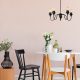 Elegant Black Chandelier, 60 x 60 cm, Metal Body, 5 x E27 Max 40W | Baroque & Industrial Design | Perfect for Traditional & Southwestern Decor