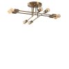 Elegant Vintage Copper Chandelier, 67 x 67 cm, 22 cm Height | Metal Body, 8 x E27 Max 40W | Modern Design for Stylish Home Décor, IP20 Rated