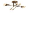 Elegant Vintage Copper Chandelier, 67 x 67 cm, 22 cm Height | Metal Body, 8 x E27 Max 40W | Modern Design for Stylish Home Décor, IP20 Rated