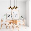 Opviq, 584TTM1370, Elegant Vintage Chandelier, Metal Body, 85 x 35 cm, Height 113 cm | Adjustable, 7 x E27 Max 40W | Modern Glam Scandinavian Design for Home Decor