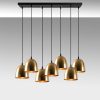 Opviq, 584TTM1370, Elegant Vintage Chandelier, Metal Body, 85 x 35 cm, Height 113 cm | Adjustable, 7 x E27 Max 40W | Modern Glam Scandinavian Design for Home Decor