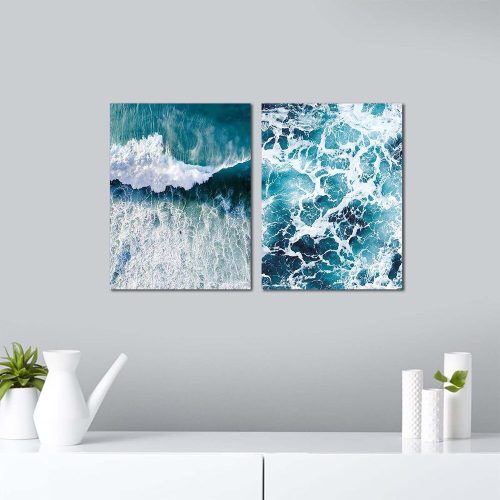 Elegant Decorative MDF Paintings (2 Pieces), 30 x 40 cm | 100% MDF, 2.7 mm Thick | Perfect for Home Decor & Modern Aesthetics, Stylish Wall Art