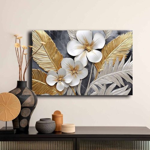 Elegant Decorative Canvas Painting, 45 x 70 cm | 100% Canvas (2.8 mm) & 100% Pine Wood Frame | Perfect for Home Decor & Art Lovers