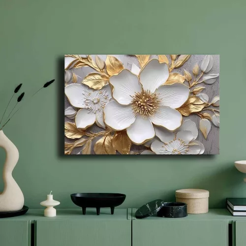 Elegant Decorative Canvas Painting, 45 x 70 cm | 100% Canvas (2.8 mm) & 100% Pine Wood Frame | Perfect for Home Decor & Art Lovers