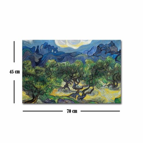 Van Gogh Decorative Canvas Painting, 45 x 70 cm, 100% Suede Canvas, 100% Wooden Frame (3 cm Thick) | Elegant Art for Home & Office Decor