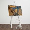 Edvard Munch Decorative Canvas Painting, 45 x 70 cm, 100% Suede Canvas, 3 cm Wooden Frame | Elegant Art for Home Decor & Gallery Walls
