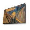 Edvard Munch Decorative Canvas Painting, 45 x 70 cm, 100% Suede Canvas, 3 cm Wooden Frame | Elegant Art for Home Decor & Gallery Walls