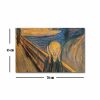 Edvard Munch Decorative Canvas Painting, 45 x 70 cm, 100% Suede Canvas, 3 cm Wooden Frame | Elegant Art for Home Decor & Gallery Walls