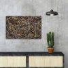 Jackson Pollock No. 5 Decorative Canvas Painting, 45 x 70 cm, 100% Suede Canvas, 3 cm Wooden Frame | Stunning Art for Home & Office Decor