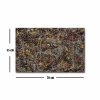 Jackson Pollock No. 5 Decorative Canvas Painting, 45 x 70 cm, 100% Suede Canvas, 3 cm Wooden Frame | Stunning Art for Home & Office Decor