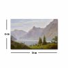 Elegant Decorative Canvas Painting by Caspar David Friedrich, 45 x 70 cm | 100% Suede Canvas, 100% Wooden Frame (3 cm) | Stunning Mountain Lake Landscape