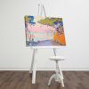 Elegant Decorative Canvas Painting by Paul Signac, Gulf Juan, 45 x 70 cm | 100% Suede Canvas, 100% Wooden Frame (3 cm Thick) | Perfect for Home Decor