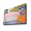 Elegant Decorative Canvas Painting by Paul Signac, Gulf Juan, 45 x 70 cm | 100% Suede Canvas, 100% Wooden Frame (3 cm Thick) | Perfect for Home Decor