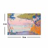 Elegant Decorative Canvas Painting by Paul Signac, Gulf Juan, 45 x 70 cm | 100% Suede Canvas, 100% Wooden Frame (3 cm Thick) | Perfect for Home Decor