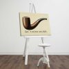 René Magritte Decorative Canvas Painting, 45 x 70 cm, 100% Suede Canvas, 3 cm Wooden Frame | Elegant Art for Home & Office Décor